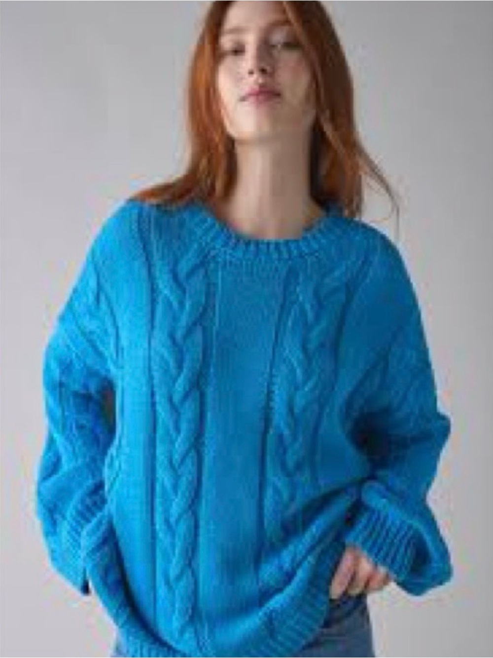 BDG Skylar Lt Blue Pullover Oversized Sweater Urban Outfitters Women's M NIB!
